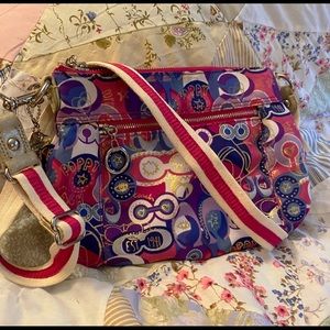 COACH POPPY POP C GRAFFITI CROSSBODY BAG